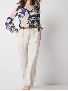 White House Black Market High Rise Relaxed Ankle Pants